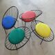 Set de 4 fauteuils corbeille des années 1950