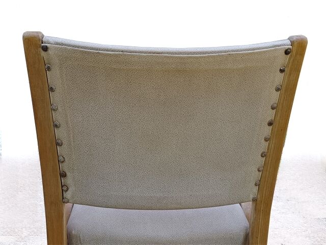 Set of 6 chairs Steiner Bow wood vintage 1950