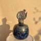 Glazed stoneware bottle with crystallised glaze signed Francoise Roussel.