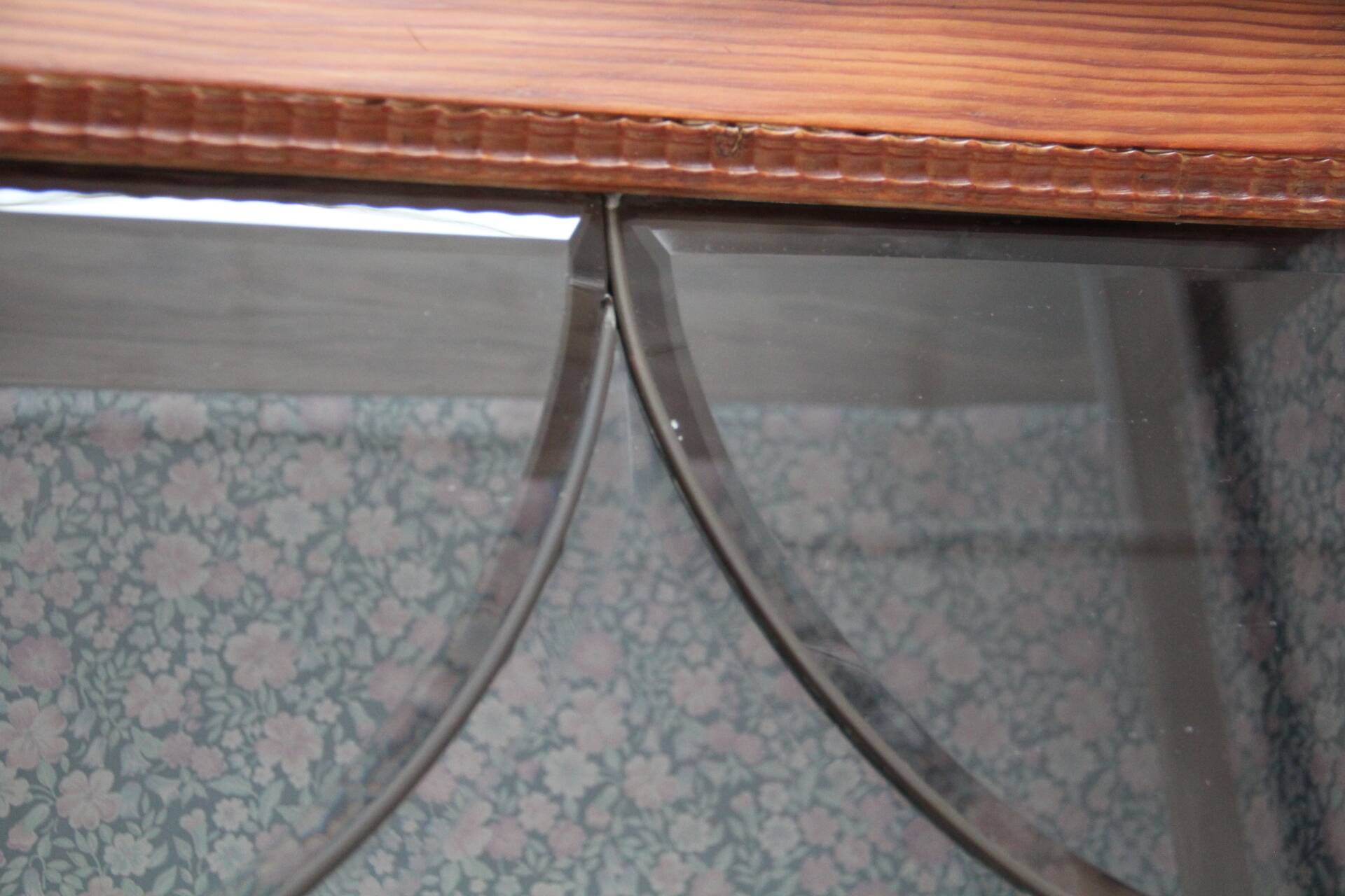 Art Deco pine dresser, beveled glass