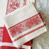 Damask linen tablecloth and napkins