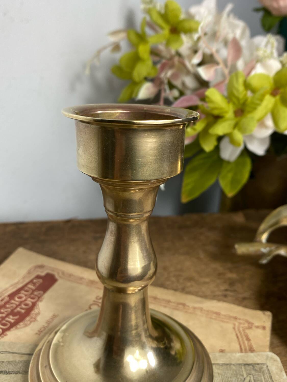 Brass candle holder