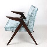 Light blue bunny armchair by józef chierowski, 1970s
