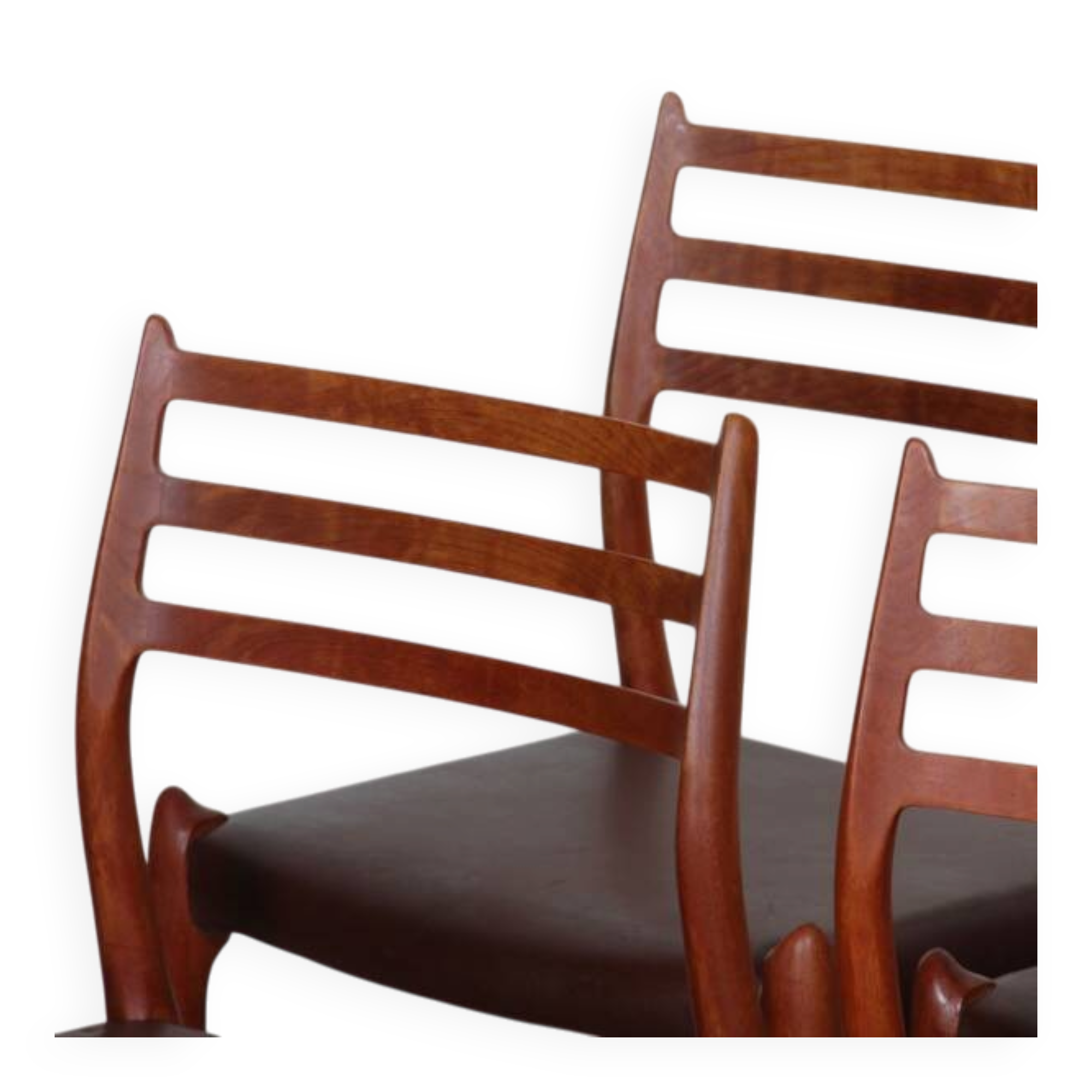 Set of 6 chairs by Niels Otto Moller in teak model 78, 1960.