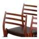 Set of 6 chairs by Niels Otto Moller in teak model 78, 1960.