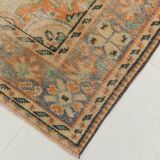 6x10 Peach Orange Large Vintage Rug, 184x290 Cm