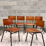 Lot of 6 vintage Marko 60s chairs