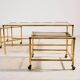 Brass coffee table, set of 3