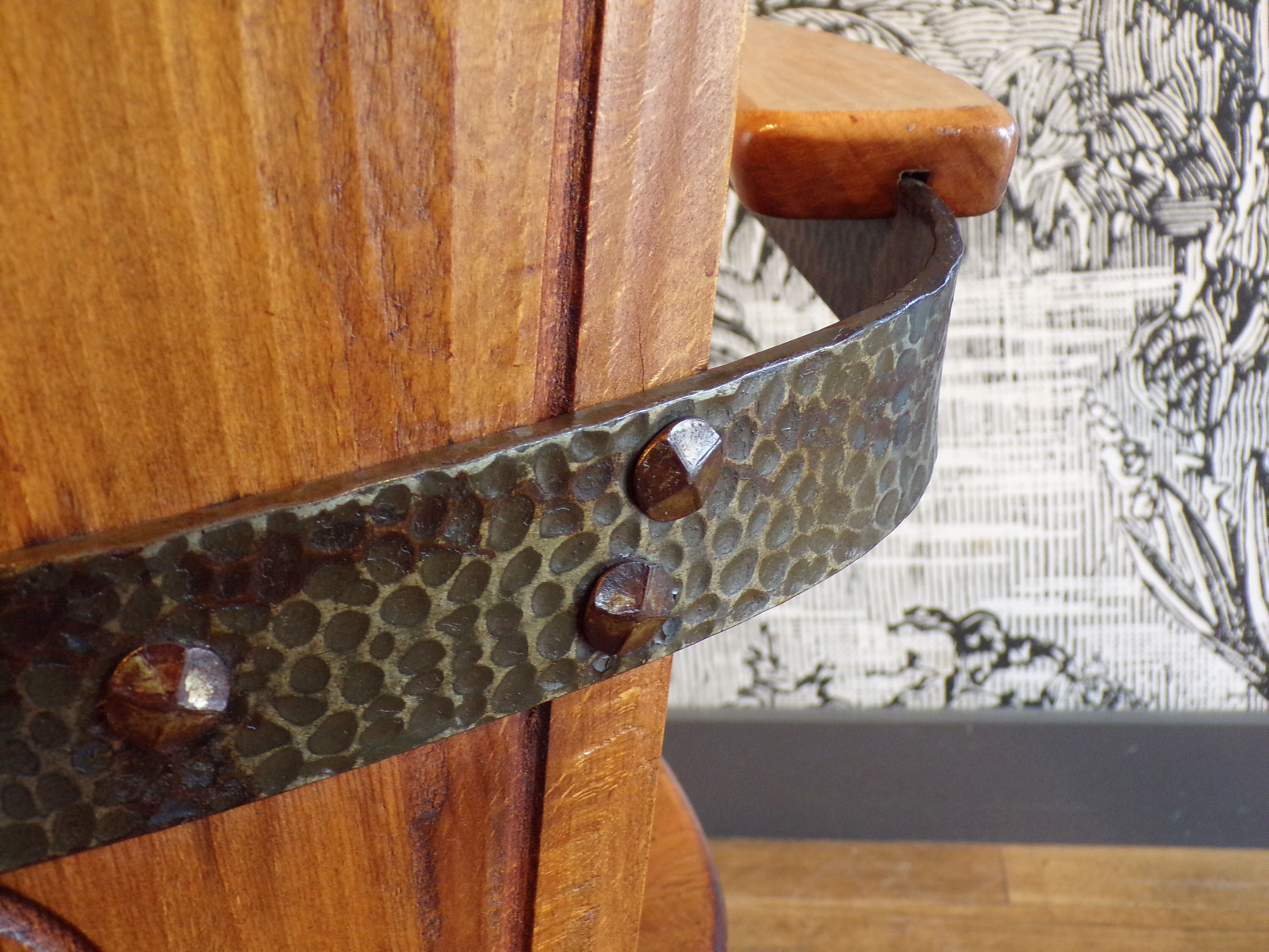 French work brutalist armchair