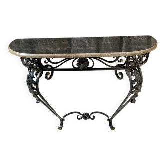 Wrought iron console