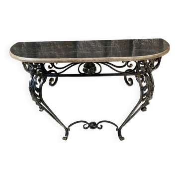 Wrought iron console