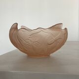 Art Deco pink fish bowl or salad bowl