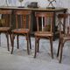 Set of 4 Baumann bistro chairs from the 1930s.