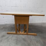 Rare set of 6 Baumann tables 1990, 80x120 and half moon 120cm