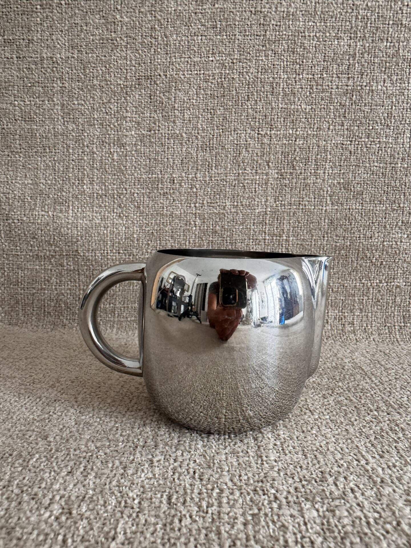 Creamer milk jug in stainless steel Timo Sarpaneva for OPA Finland 1970s