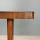 Wooden table with burl veneer from the 1940s.