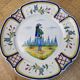 Old wall plate Character Henriot Quimper