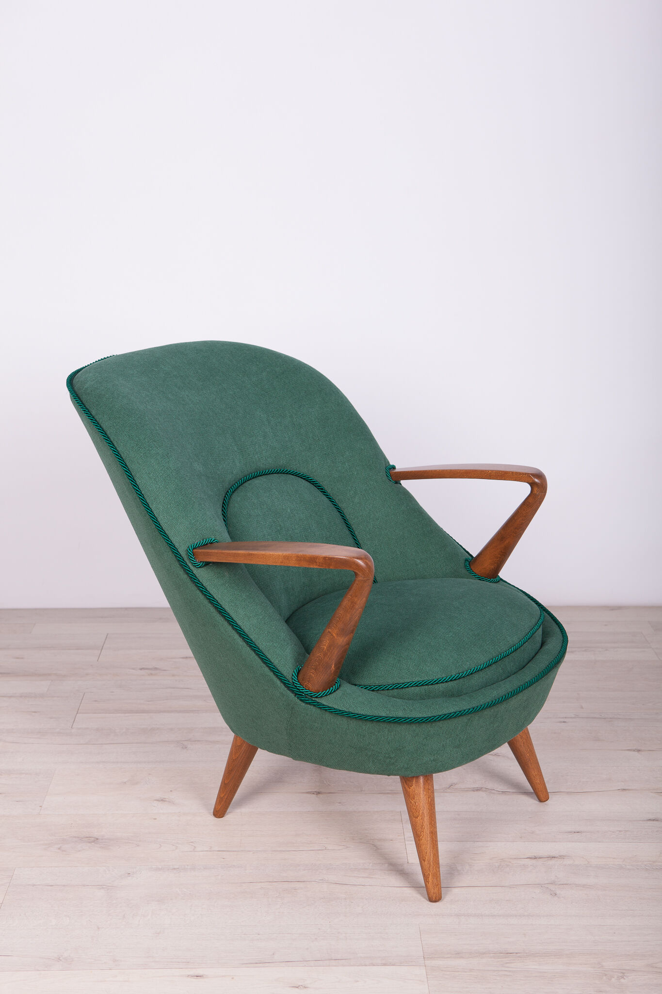 Model 345 armchairs by J. Jędrachowicz i K. Racinowski for Poznan Furniture Factory, 1950s, Set of 2