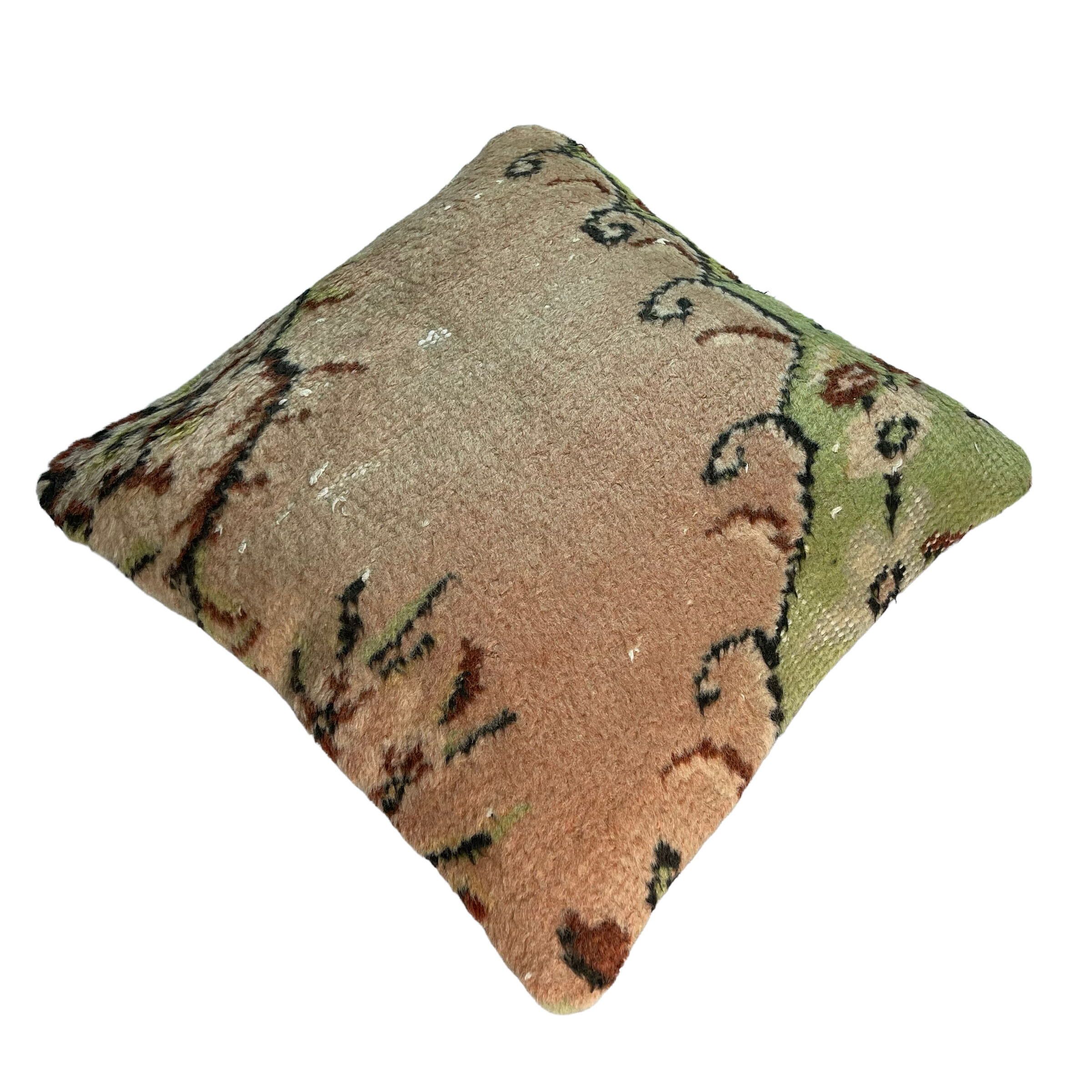 Vintage turkish hand knotted cushion cover , 45 x 45 cm