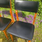 3 Scandinavian teak chairs from the 60s