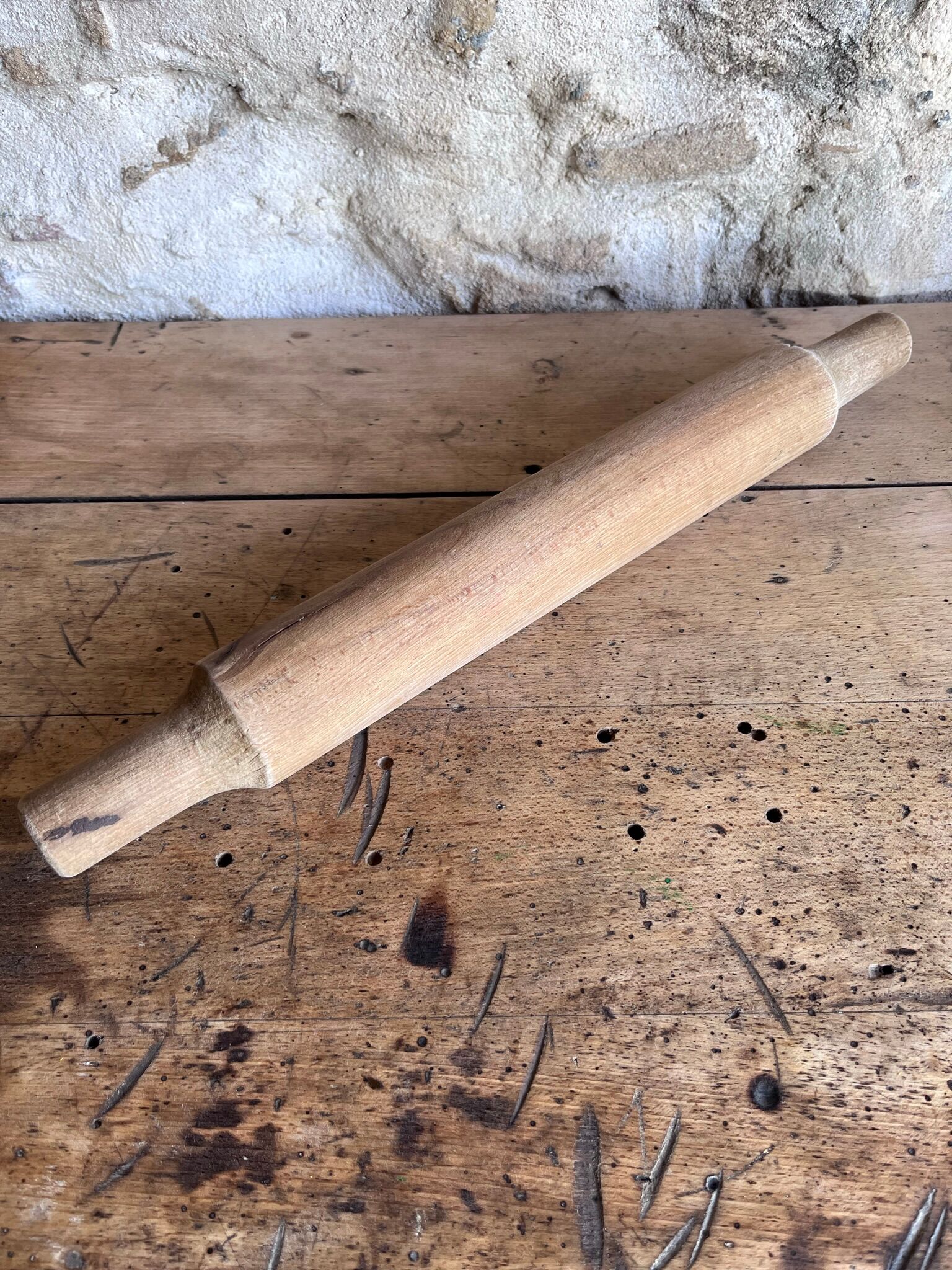Old wooden rolling pin
