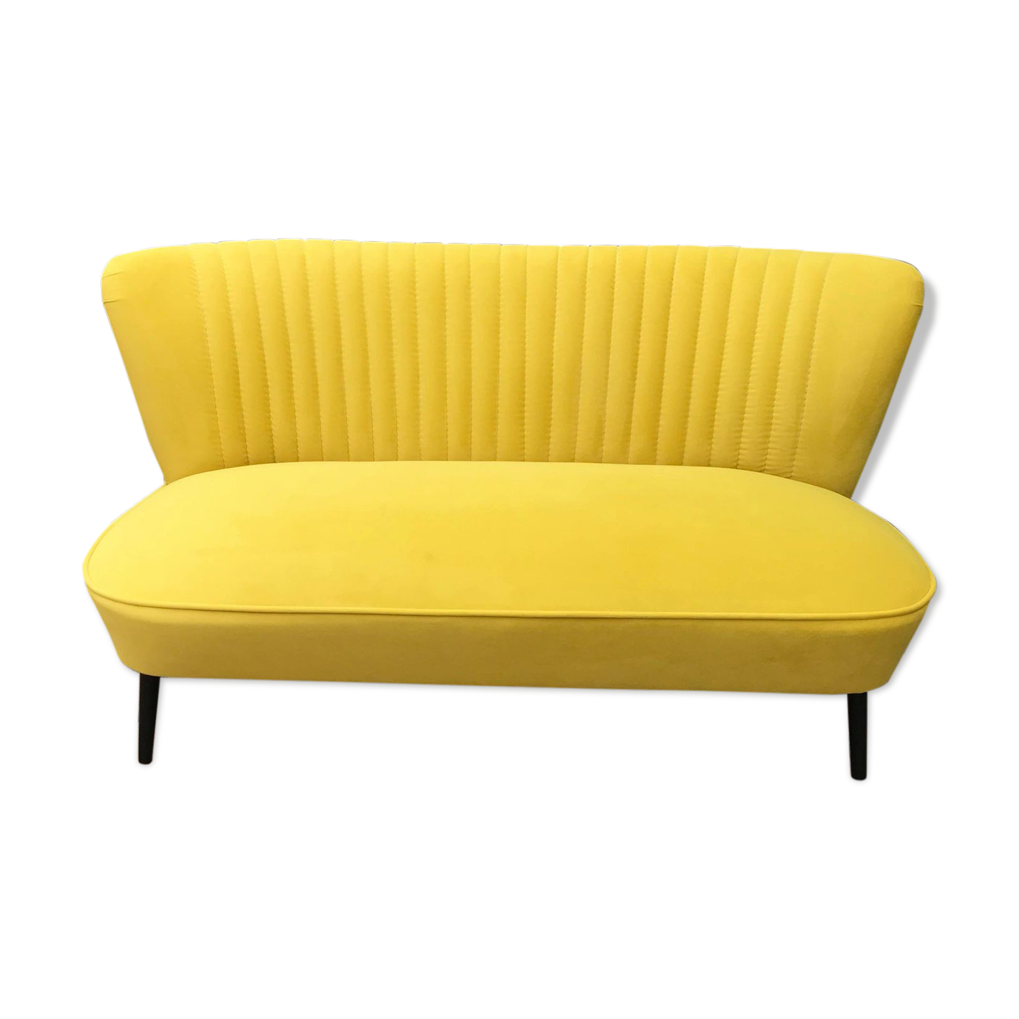 Mid-century scandinavian modern velvet sofa, 1950