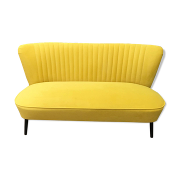 Mid-century scandinavian modern velvet sofa, 1950