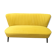 Mid-century scandinavian modern velvet sofa, 1950
