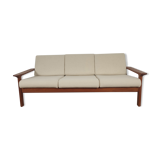 JUUL KRISTENSEN 3-seater teak sofa for Glostrup, Denmark 1960s
