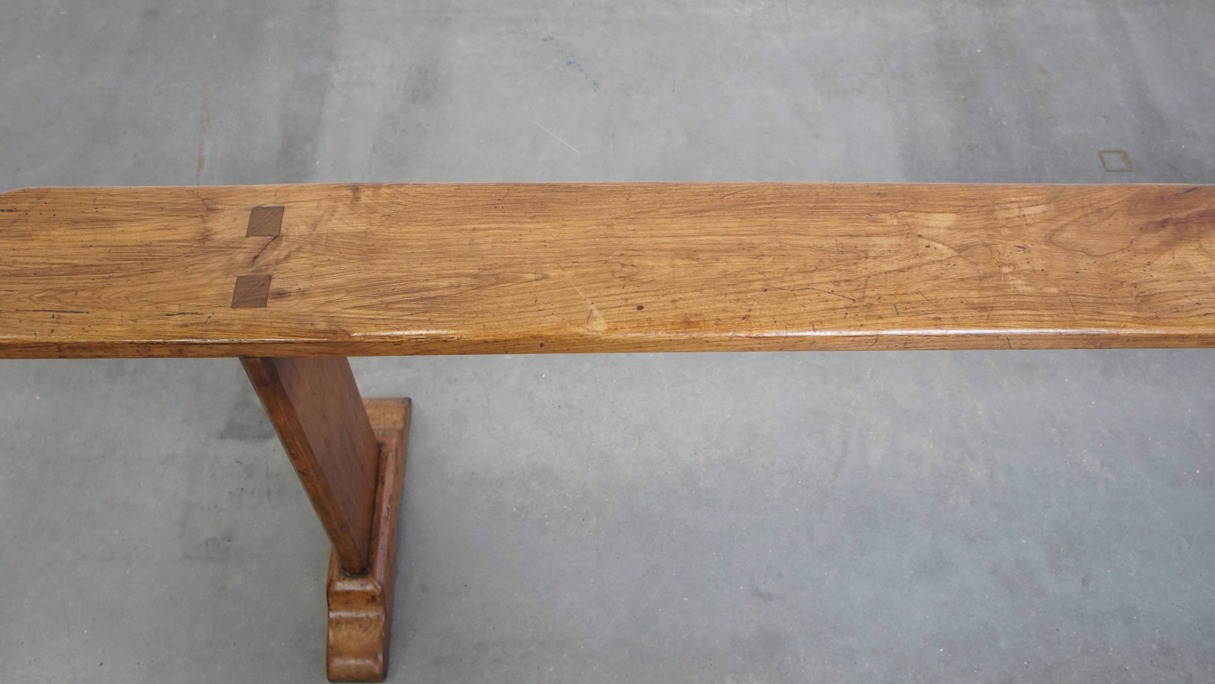 Antique French hall bench / dining bench