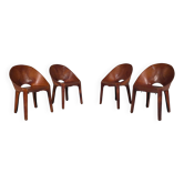 Ensemble de quatre chaises "Lira e Liuto" par Mario Bellini pour Cassina, Italie, années 1980