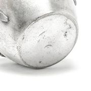 Sugar bowl, Art Nouveau, silver-plated brass, Poland, 1920s