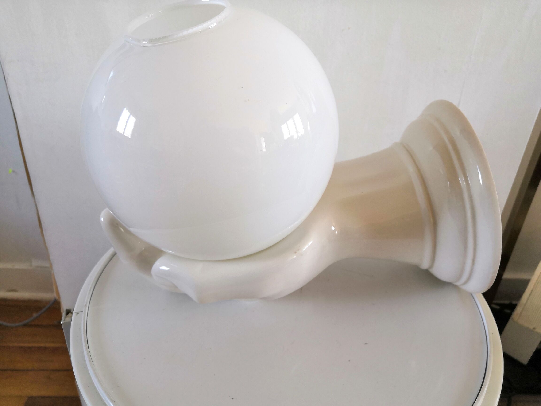 Vintage hand lamp in ceramic 70s