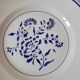 Large flat presentation plate Oeillet by K&G Luneville