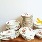 Set of old Onnaing earthenware plates