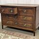 Louis XVI period chest of drawers in walnut, oak and fir, 18th century