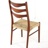 Set of 4 Arne Wahl Iversen for Glygnore papercord chairs