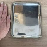 Silver metal tray