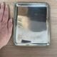 Silver metal tray