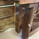 Antique workbench/renovated console – a unique piece full of character