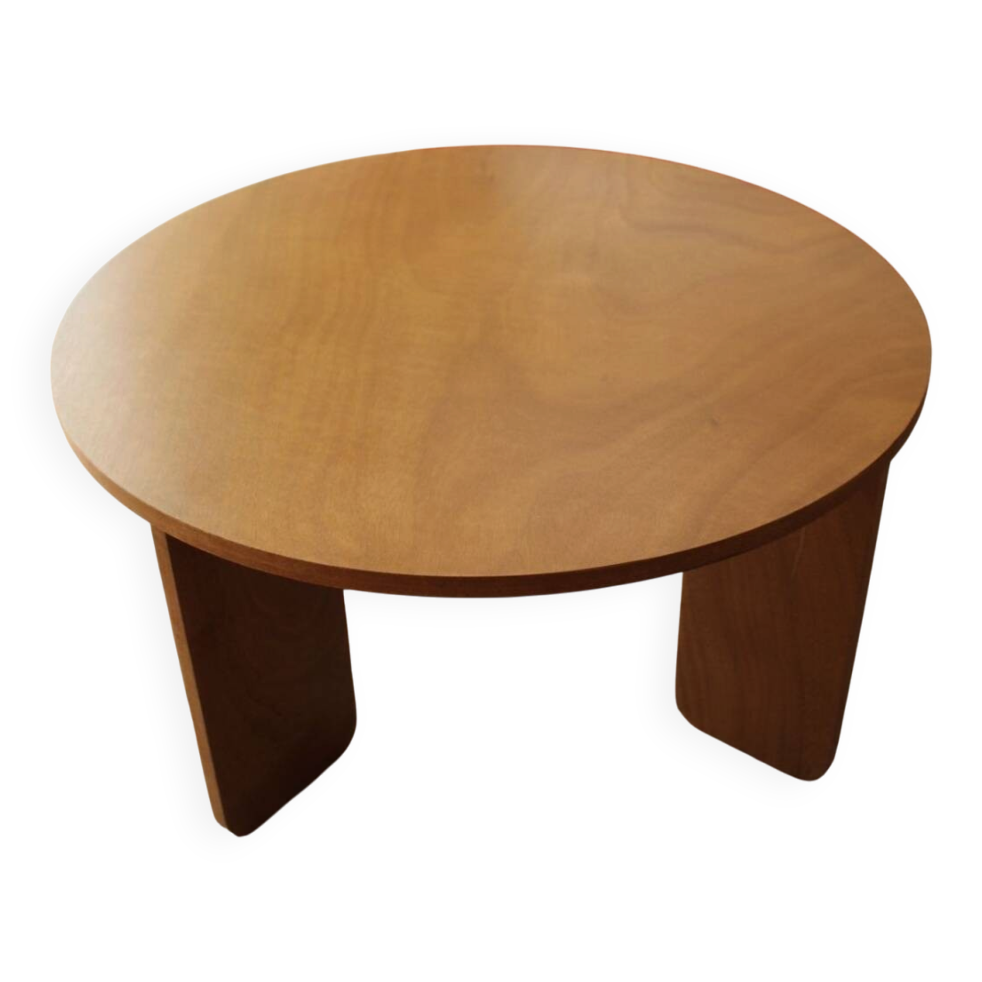 Table basse ronde contreplaqué