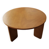 Round plywood coffee table