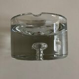 Scandinavian XXL ashtray Bubble in crystal Sweden mid century modern 1970