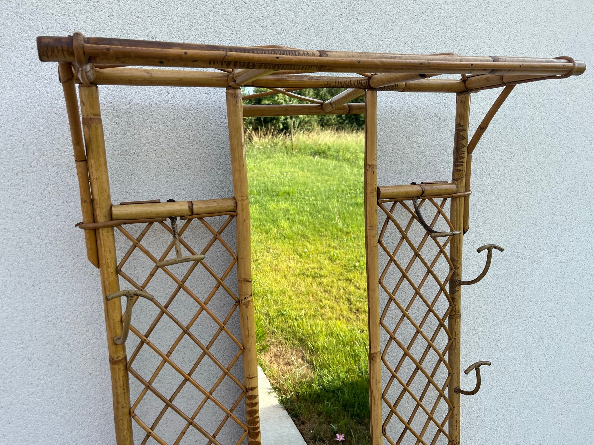 Porte manteau en rotin