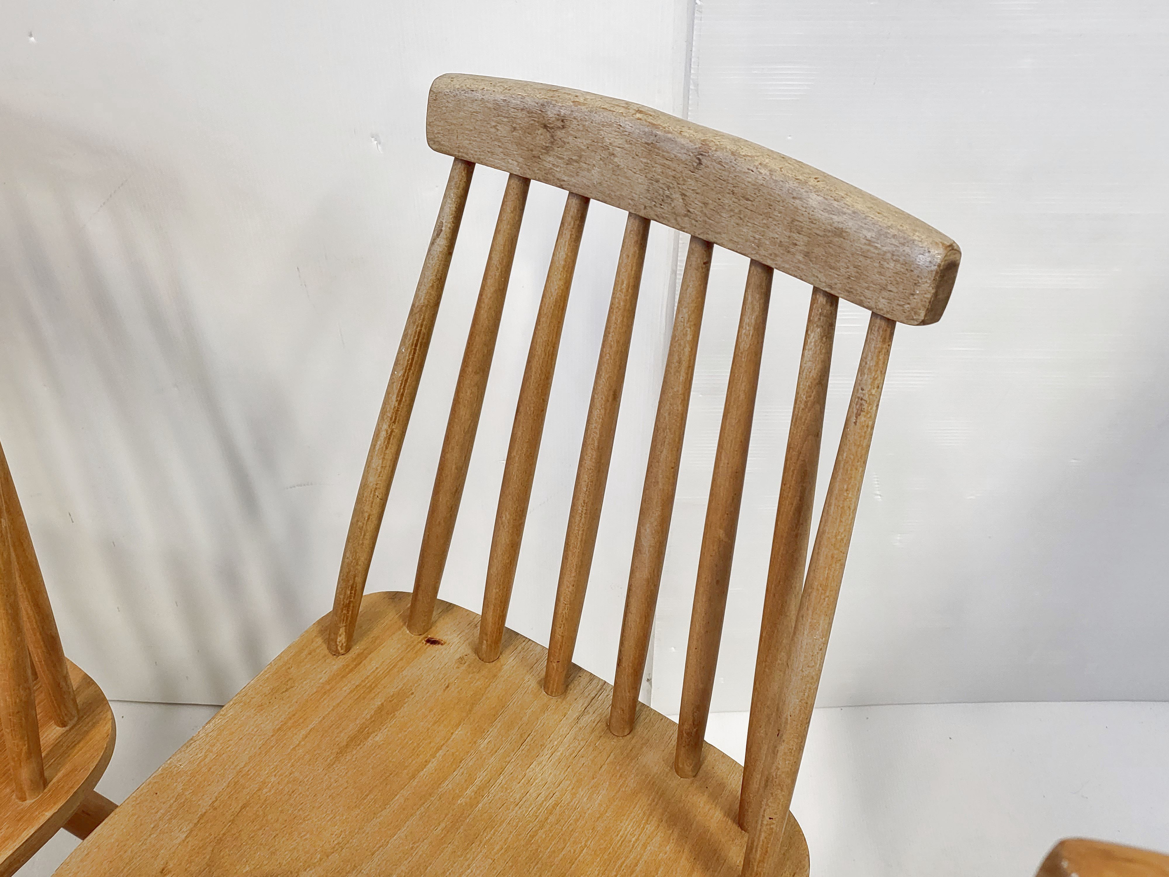 Suite of 4 vintage Scandinavian chairs 1960