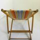 Chair fabric and wood vintage 1960