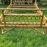 Rattan bed