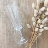 Champagne flutes Cristal d'Arques model "Versailles"