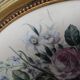Medallion gilded wood signed paint