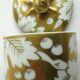 Cream pot, white porcelain and gold, Vine leaves, Limoges Depierrefiche